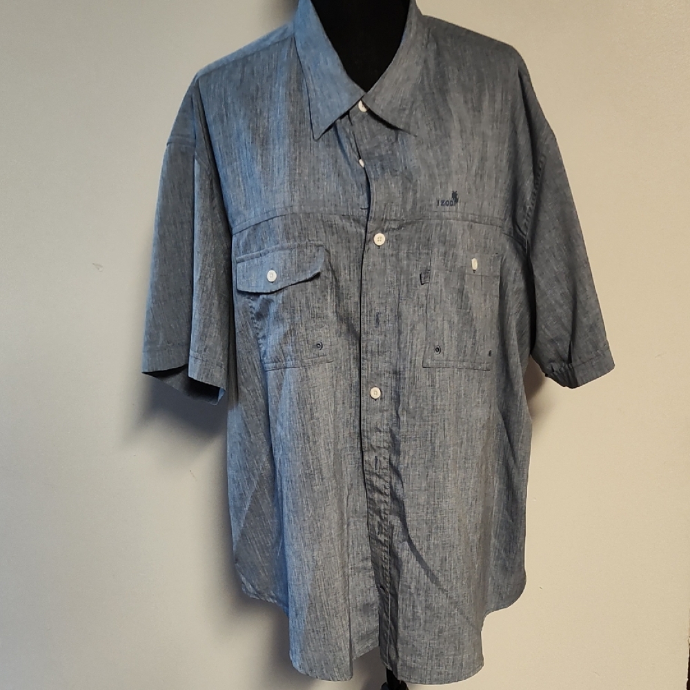Izod Casual Blue Button Down Shirt